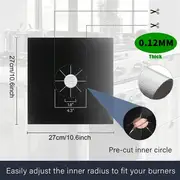 4- Pcs de tapis de cuisinière à gaz